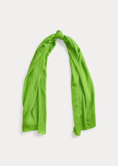 Bufandas Ralph Lauren Mujer Verdes - Cashmere - TKWXV9872